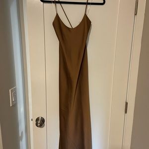 Brand new, never worn silky midi dress